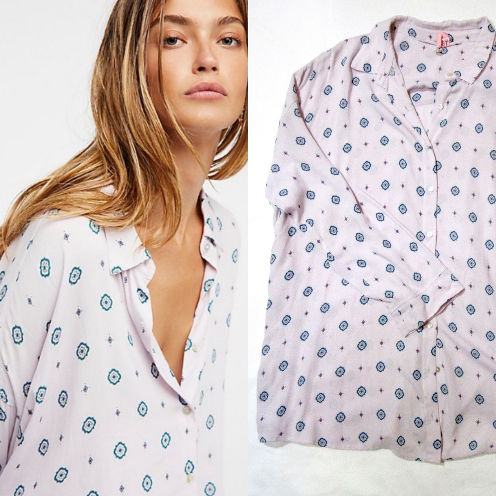FREE PEOPLE//SHIRT UP TOP